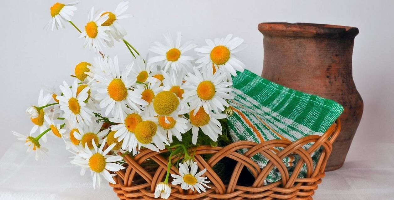 How to make a facial toner with chamomile flowers.